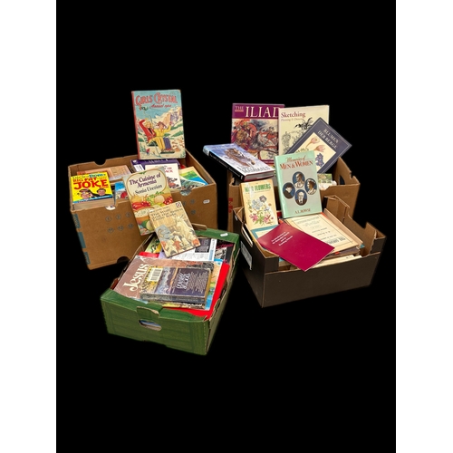 170 - 4 boxes of books