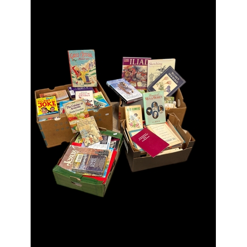 170 - 4 boxes of books