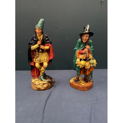 132 - Royal Doulton figurines Pied Piper & The Mask Seller