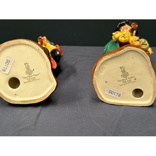 132 - Royal Doulton figurines Pied Piper & The Mask Seller