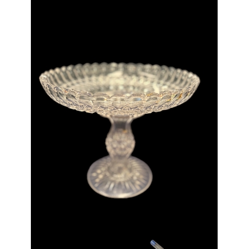 160 - Large cut glass bowl, with ceramic fruitW31cm x H26cm