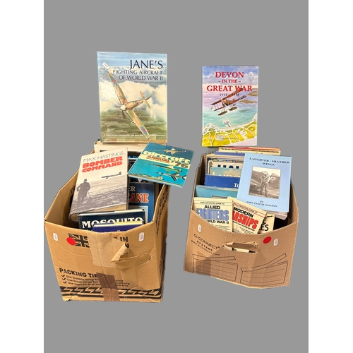 175 - 2 boxes of aircraft related books