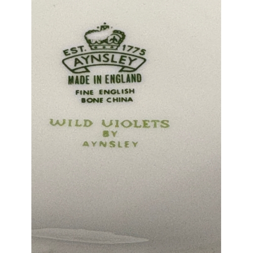 122 - Aynsley - Wild Violets - ginger jar 19.5cm H