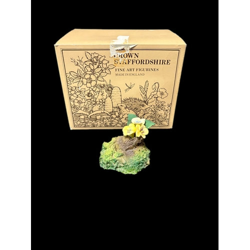 128 - Royal Staffordshire - violets (boxed)