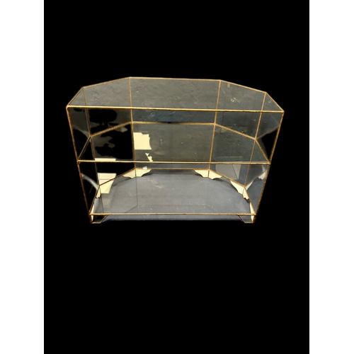 158 - Glass display unit 41cm W x 29cm D x 29.5cm H