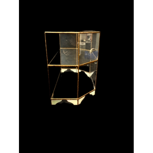 158 - Glass display unit 41cm W x 29cm D x 29.5cm H