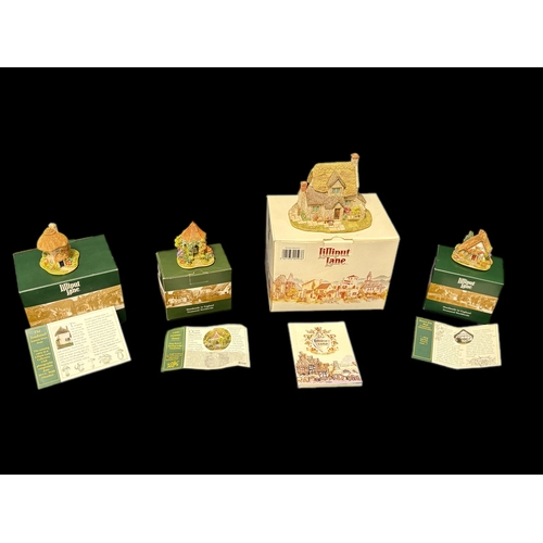 131 - 4 Lilliput lane houses boxed