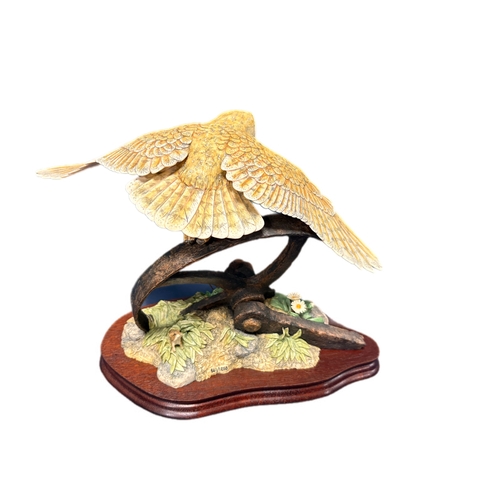136 - Border fine arts “Evening Flight” Barn Owl model No L107 sculpted by Ray Ayres limited edition 841/1... 