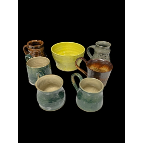137 - Mixed group of studio pottery
