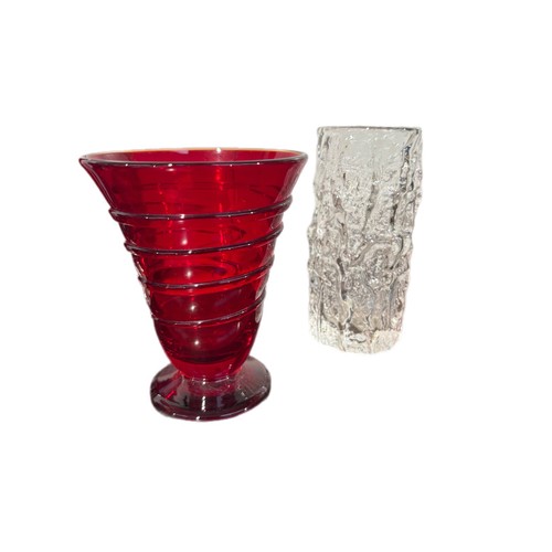 156 - 5 pcs of Whitefriars coloured glass