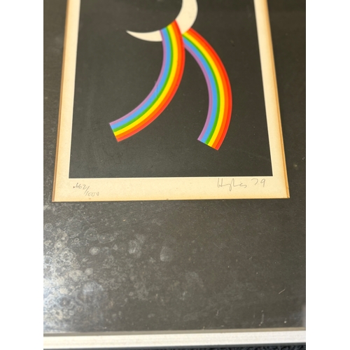 218 - Framed limited edition screen print, titled ‘Moonbow’ by Patrick Huges