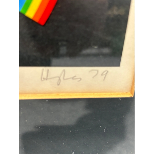 218 - Framed limited edition screen print, titled ‘Moonbow’ by Patrick Huges