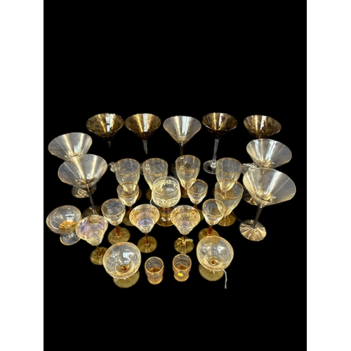 158 - Mixed group of cocktail glasses