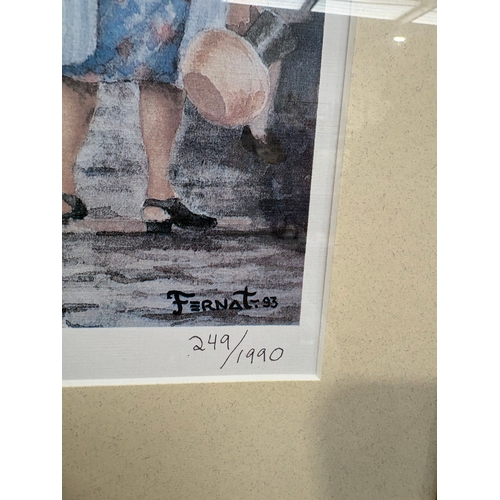 228 - Framed limited edition print Tepoztlan, Mor by Fernat 249/1990