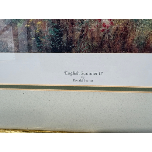 240 - Limited edition framed print ‘English Summer’ by Ron Beaton 178/500