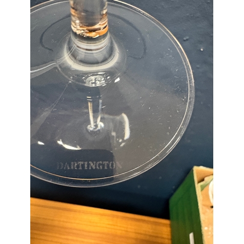 161 - 24 Dartington &ldquo;six&rdquo; red wine glasses 23.5cm H