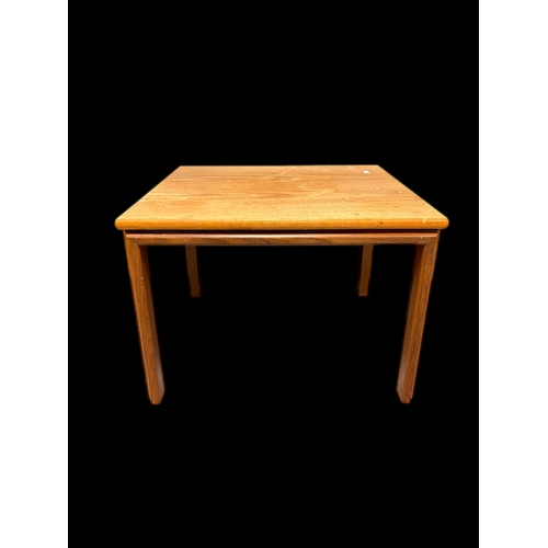 503 - Mid century teak side table38cm H x 51cm x 54.5cm