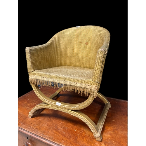 508 - Vintage child&rsquo;s loom style chair
