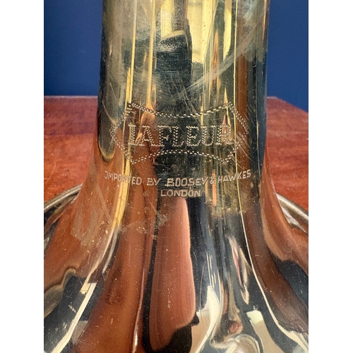 184 - Lafleur brass flugelhorn horn and case