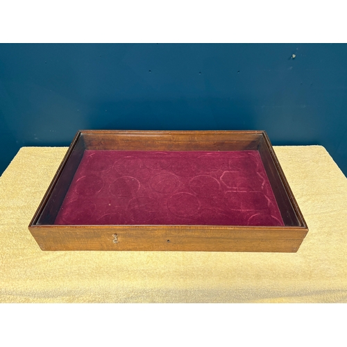 510 - Antique counter top display case63.5cm x 41cm x 10cm