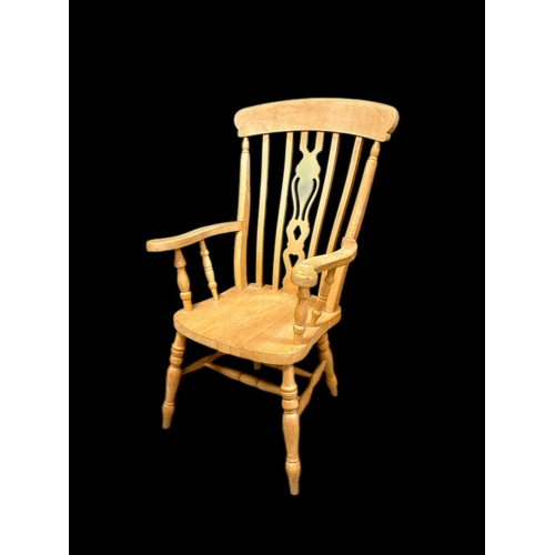 514 - Beech grand father chair
