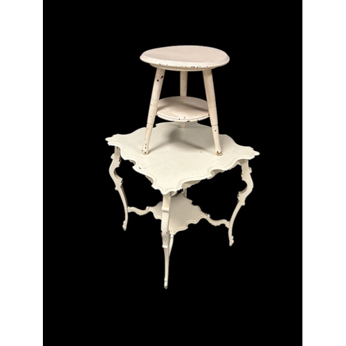 515 - 2 antique painted tables