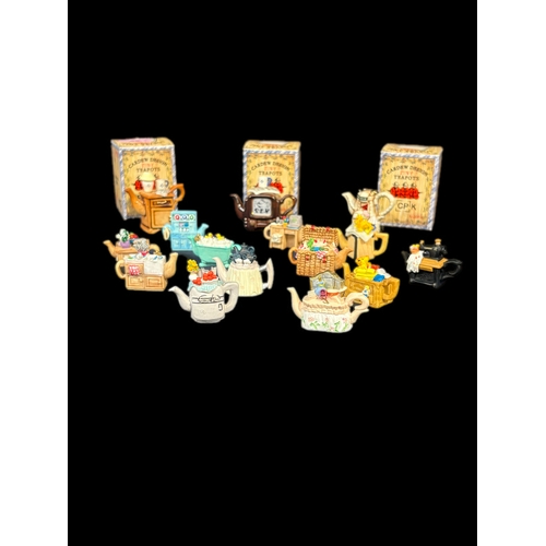 125 - Collection of Cardew tiny teapots