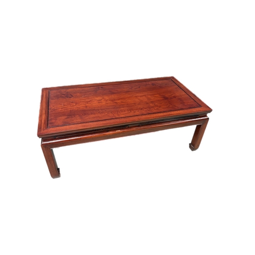 532 - Chinese hardwood coffee table
60cm x 115cm x 40cm H