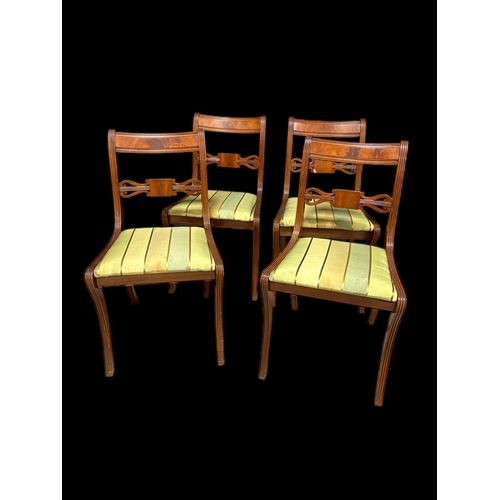 537 - 4 Regency style drop in seat dining chairs