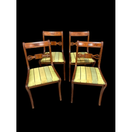 537 - 4 Regency style drop in seat dining chairs