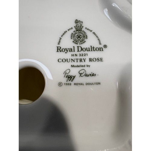 143 - Qty of china items to include Royal Doulton figurine Country Rose modelled by Peggy Davies