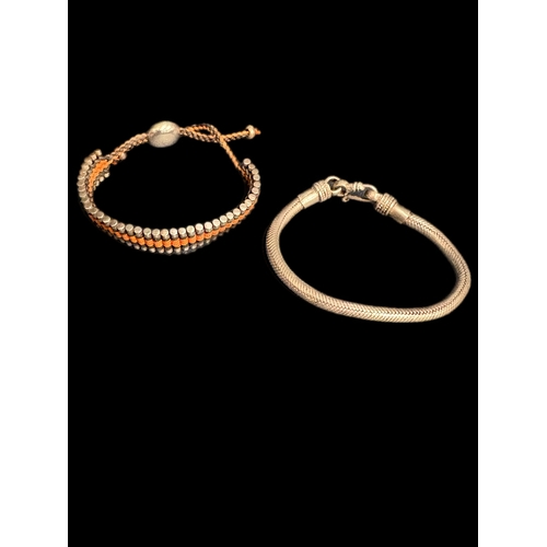 7 - 2 silver bracelets, Links of London Etc