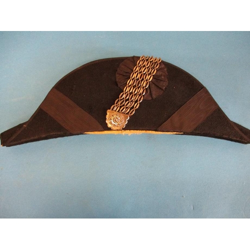 217 - An original 1940s Bicorn hat