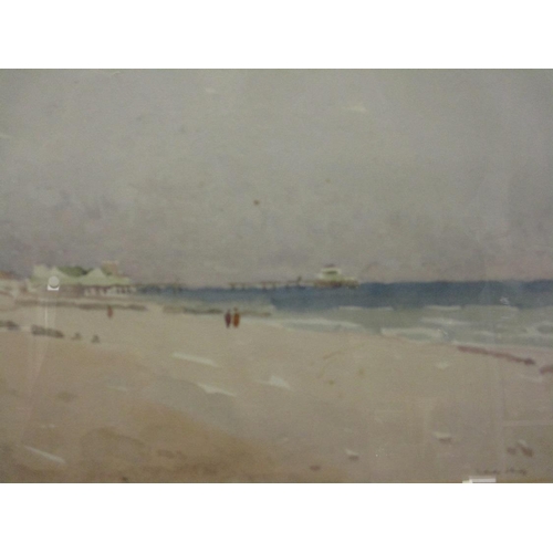 369 - Sidney Stanley, watercolour of a beach scene, signed lower right