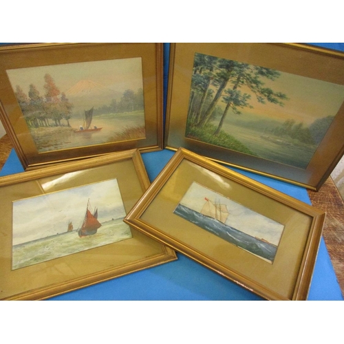 373 - 4 Early 20th century watercolours in glazed frames