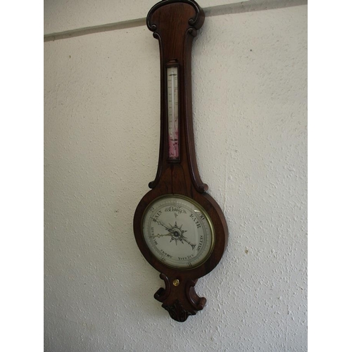 386 - A late 19th century banjo barometer