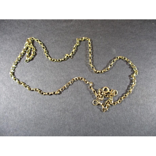 80 - A 9ct gold necklace chain, approx. weight 4.5g, approx. linear length 46cm