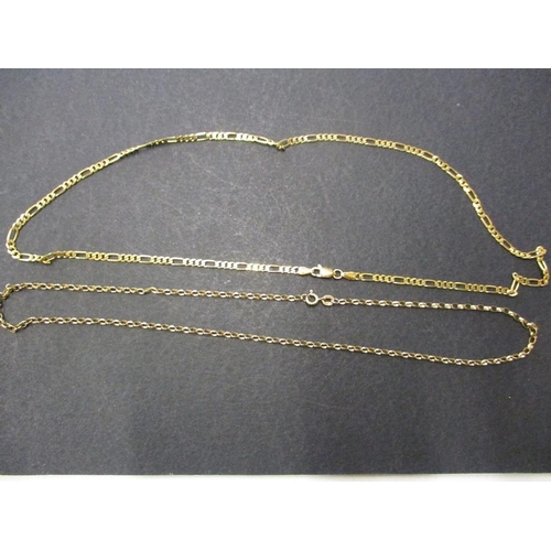 95 - Two 9ct gold necklaces, approx. combined weight 11g