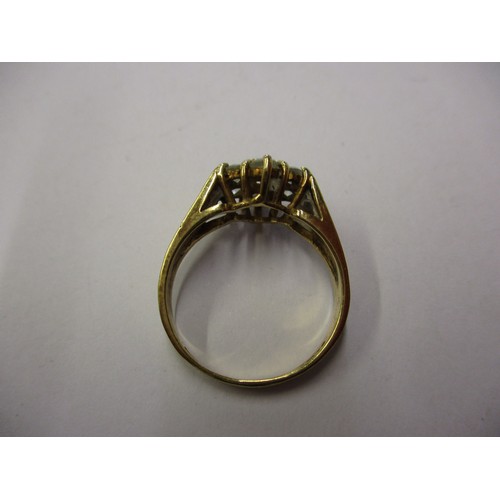 47 - A 9ct gold dress ring, approx. ring size P