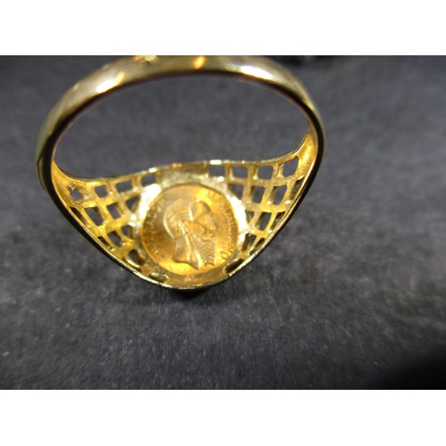 61 - Two 9ct gold rings, approx. combined weight 3.4g