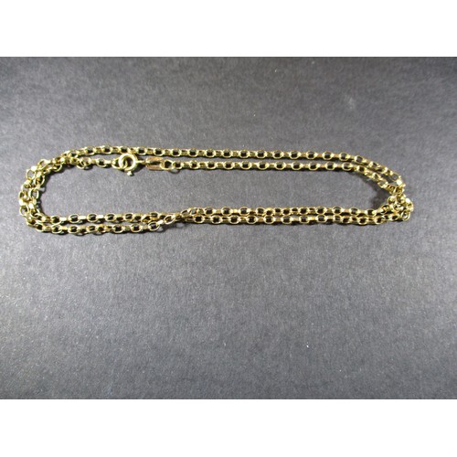 80 - A 9ct gold necklace chain, approx. weight 4.5g, approx. linear length 46cm