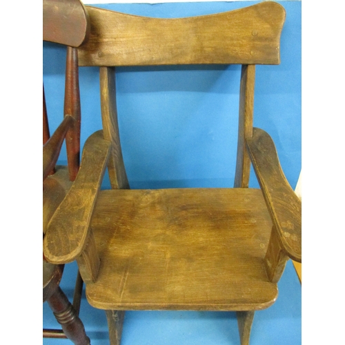 382 - Two vintage childrens chairs, both in good useable condition