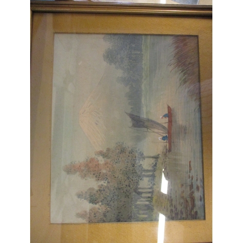 373 - 4 Early 20th century watercolours in glazed frames