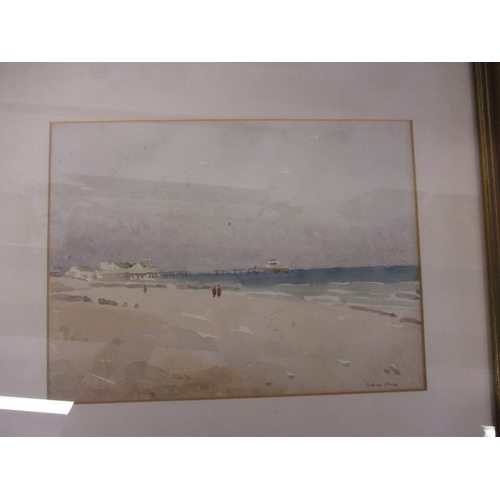 369 - Sidney Stanley, watercolour of a beach scene, signed lower right