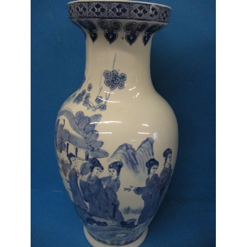 325 - A large ceramic Grecian urn style plant pot and a vase