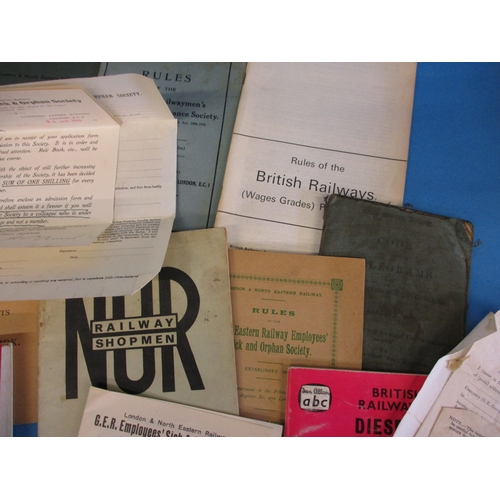 280 - A quantity of 1930s and later railway ephemera, mainly for LNER