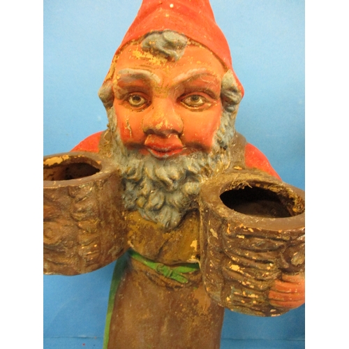 299 - Five 1920s/30s terracotta and ceramic garden gnomes