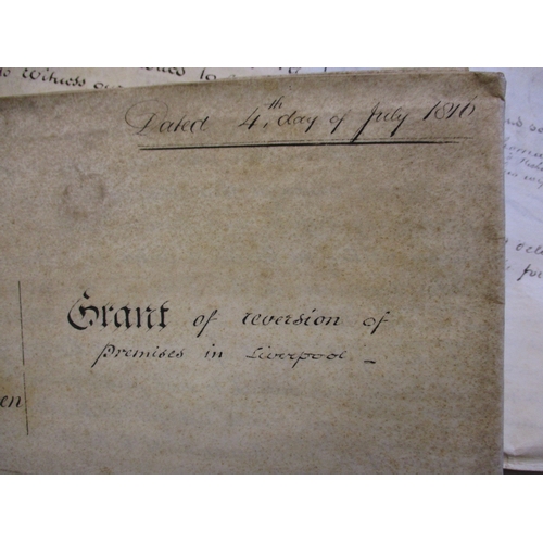 304 - A parcel of 18th and 19th century indentures, some relating to land in Liverpool