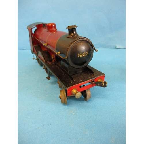 269 - A Bassett Lowke O gauge Duke of York clockwork 4-4-0 tender locomotive