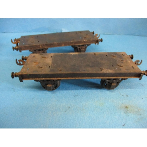 270 - A quantity of Bassett lowke O gauge goods wagons